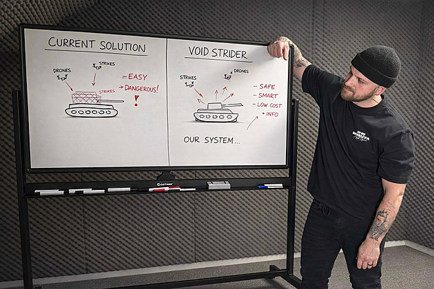 Český tatér vynalezl nejlevnější střelu. Pomůže při odminování Ukrajiny, říká