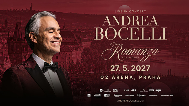 Andrea Bocelli oslaví v Praze 30 let alba Romanza. Kupte si vstupenky přednostně